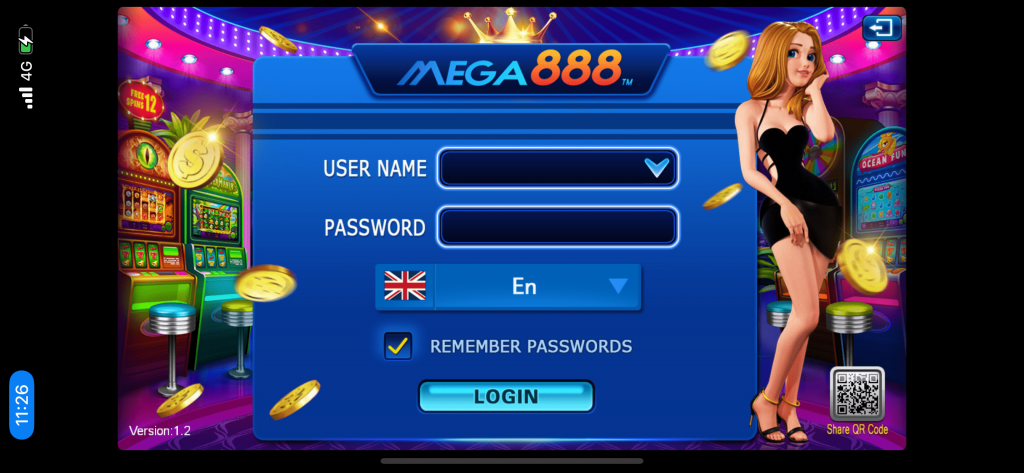 mega888 login page