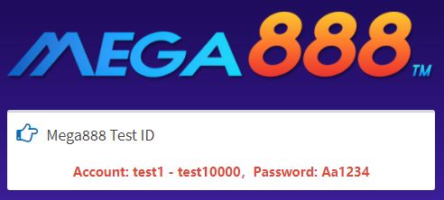 mega888 test id