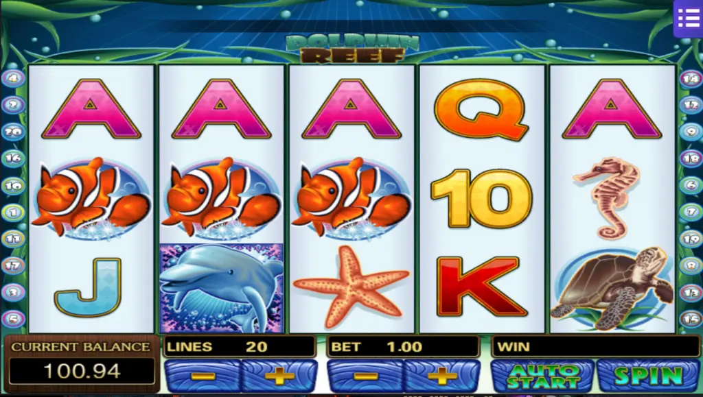 dolphine reef mega888 online slots